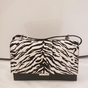 Yves Saint Laurent Babylone Zebra Print Crossbody Bag